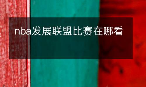nba發(fā)展聯盟比賽在哪看